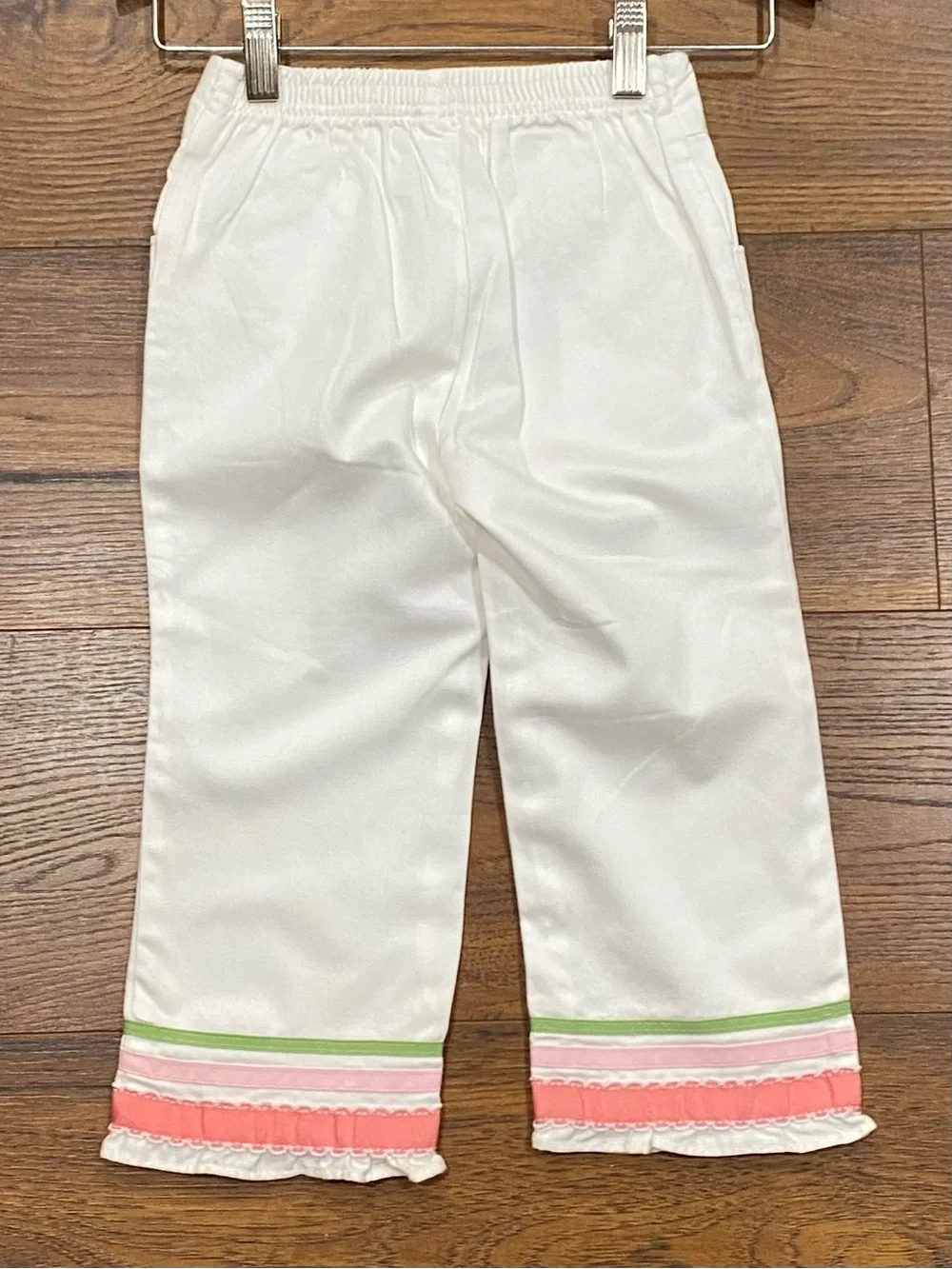 Gymboree Girls ‘Tulip Garden’ Set Size 4T Ribbon Top, Crop Pant, Bow Headband